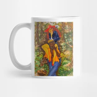 In The Woods Oil on Canvas Mug